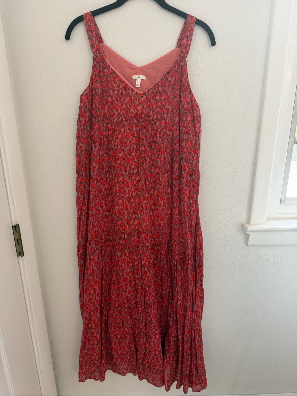 Joie Red Printed Sleeveless Women's Maxi Dress
